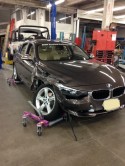 BMW 320i wrecked