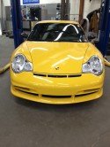 small repair to bumper on Porsche GT